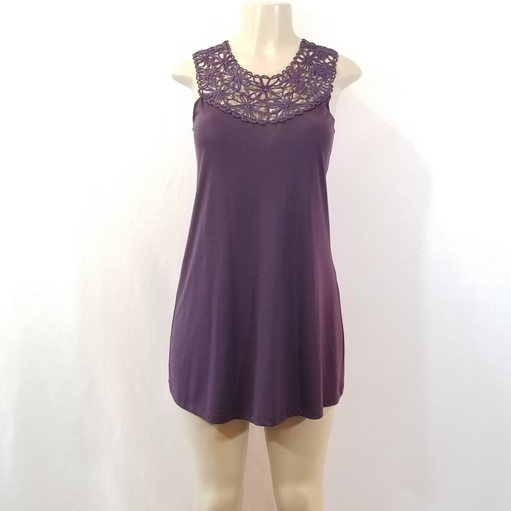 DEBBIE M. Lace Top Knit Dress